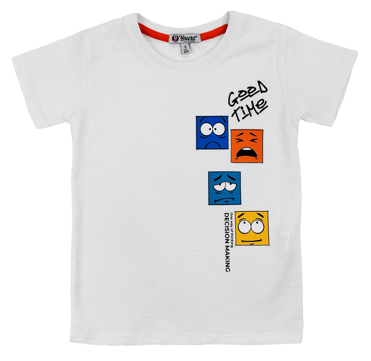 T-Shirt con Stampa Yours Manica Corta Bambino Neonato - By448