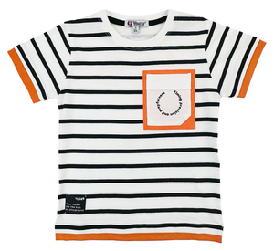 T-Shirt con Stampa Yours Manica Corta Ragazzo 3/7 Anni - By476