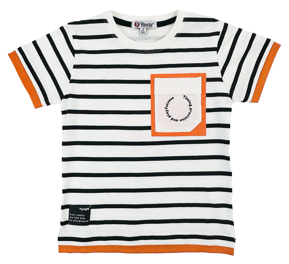 T-Shirt con Stampa Yours Manica Corta Ragazzo 3/7 Anni - By476