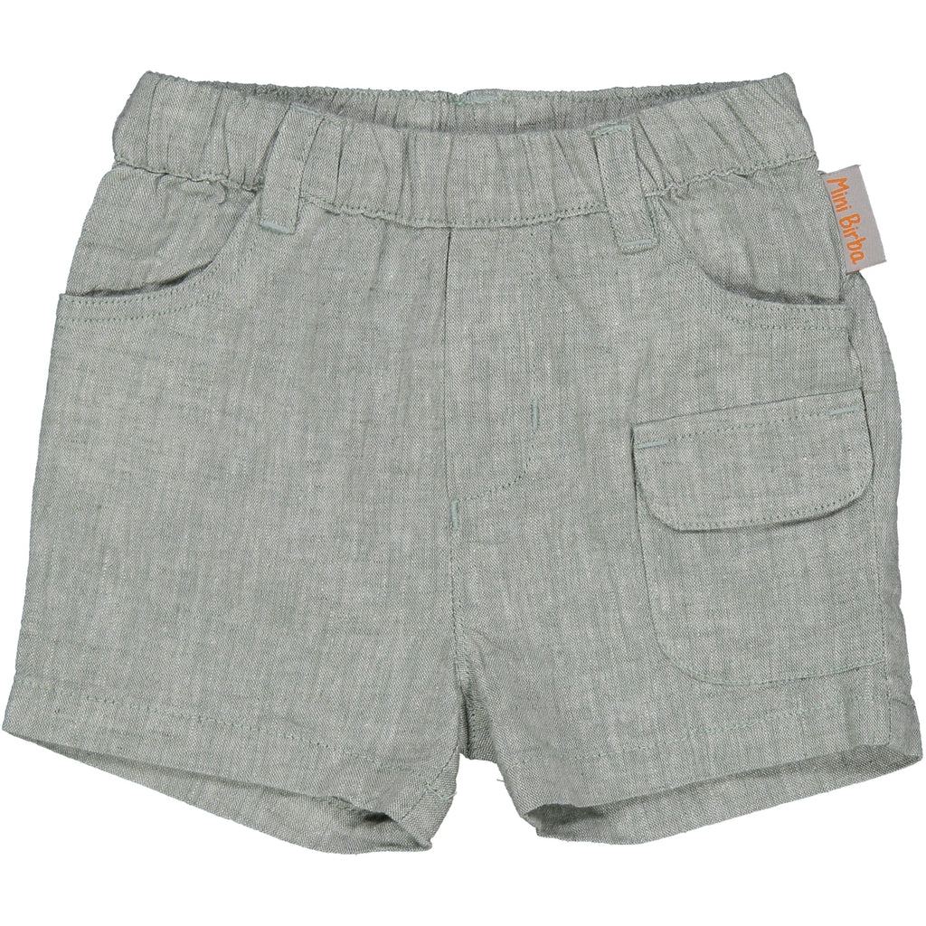 Bermuda in Misto Lino Pantaloncino Bambino Birba 100% Co - 81015.00