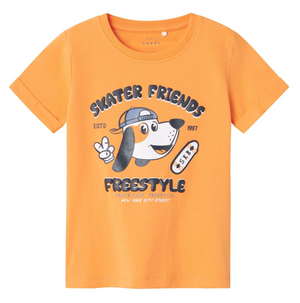 T-Shirt M.c. con Stampa Maglietta Bambino - 13227488arancio