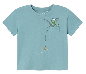T-Shirt M.c. con Stampa Maglietta Bambino - 13228217verdeacqua