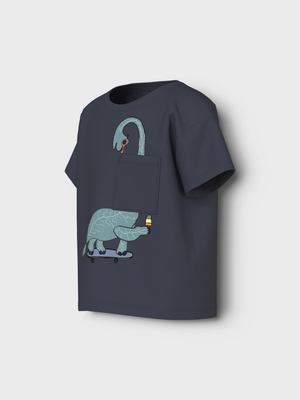 T-Shirt M.c. con Stampa Maglietta Bambino - 13228217blu