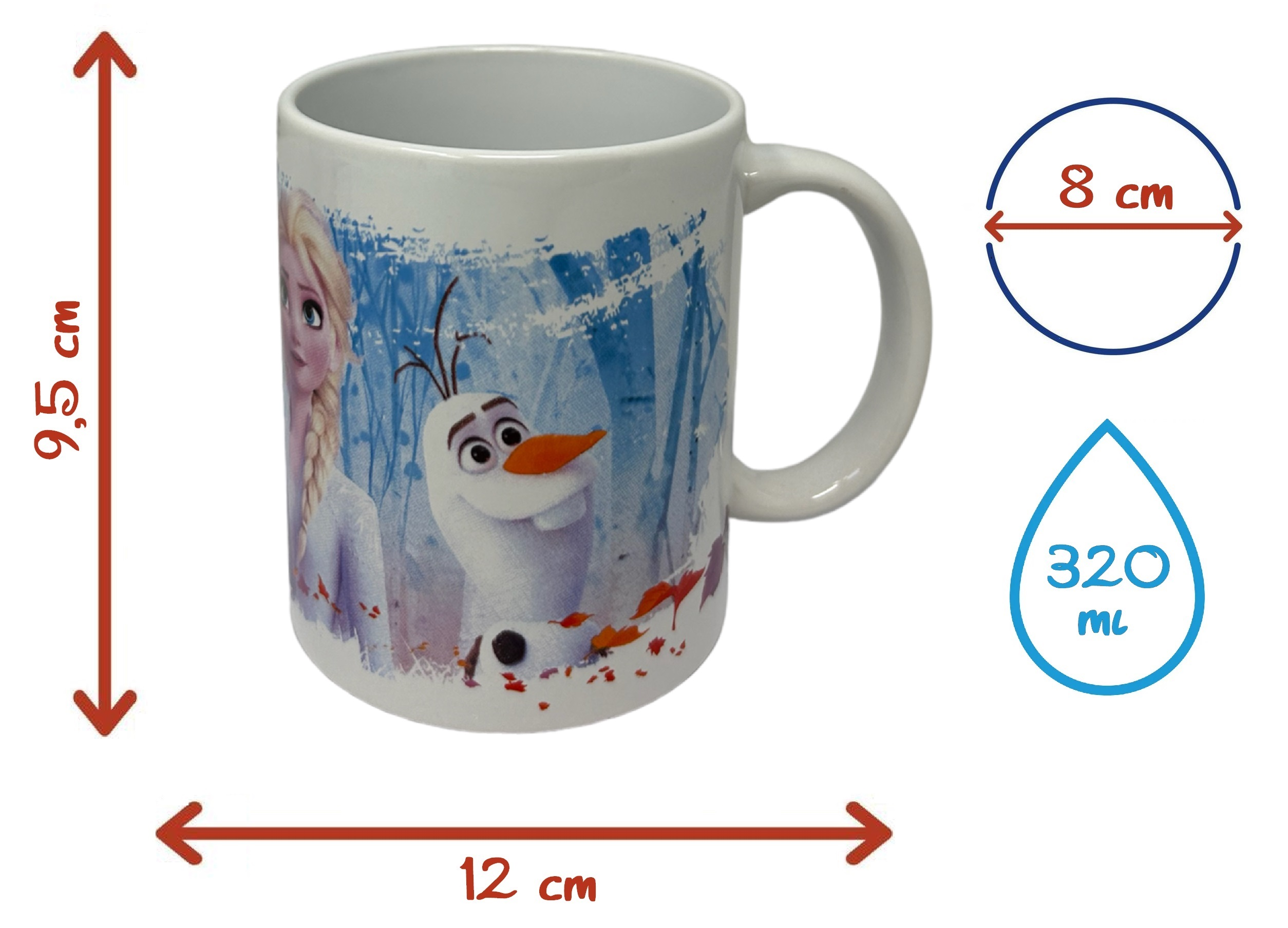 Tazza Mug in Ceramica Frozen DISNEY 320 Ml in Confezione - 78785