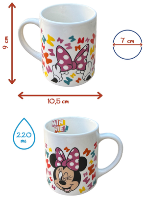 Set 3 Pezzi in Ceramica Minnie DISNEY Tazza Ciotola Piatto Stoviglie per Bambini in Confezione - 88105