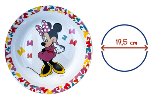 Set 3 Pezzi in Ceramica Minnie DISNEY Tazza Ciotola Piatto Stoviglie per Bambini in Confezione - 88105