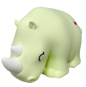 Lampada in Silicone 3d Rinoceronte Comodino Luce LED Colorate Batterie Ricaricabili - D437-21