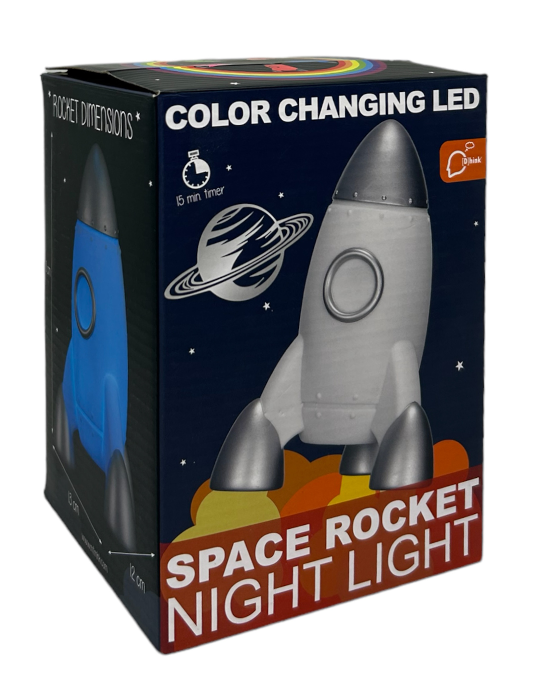 Lampada 3d Razzo Comodino Luce LED Colorate a Batterie - D330-05