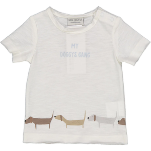 T-Shirt con Stampa My Doggys Gang Maglietta Bambino Birba 100% Co - 84012.00