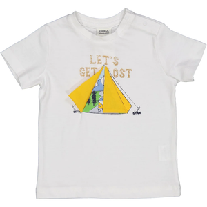 T-Shirt con Tenda Che Si Apre Maglietta Bambino Birba 100% Co - 84071.00/g