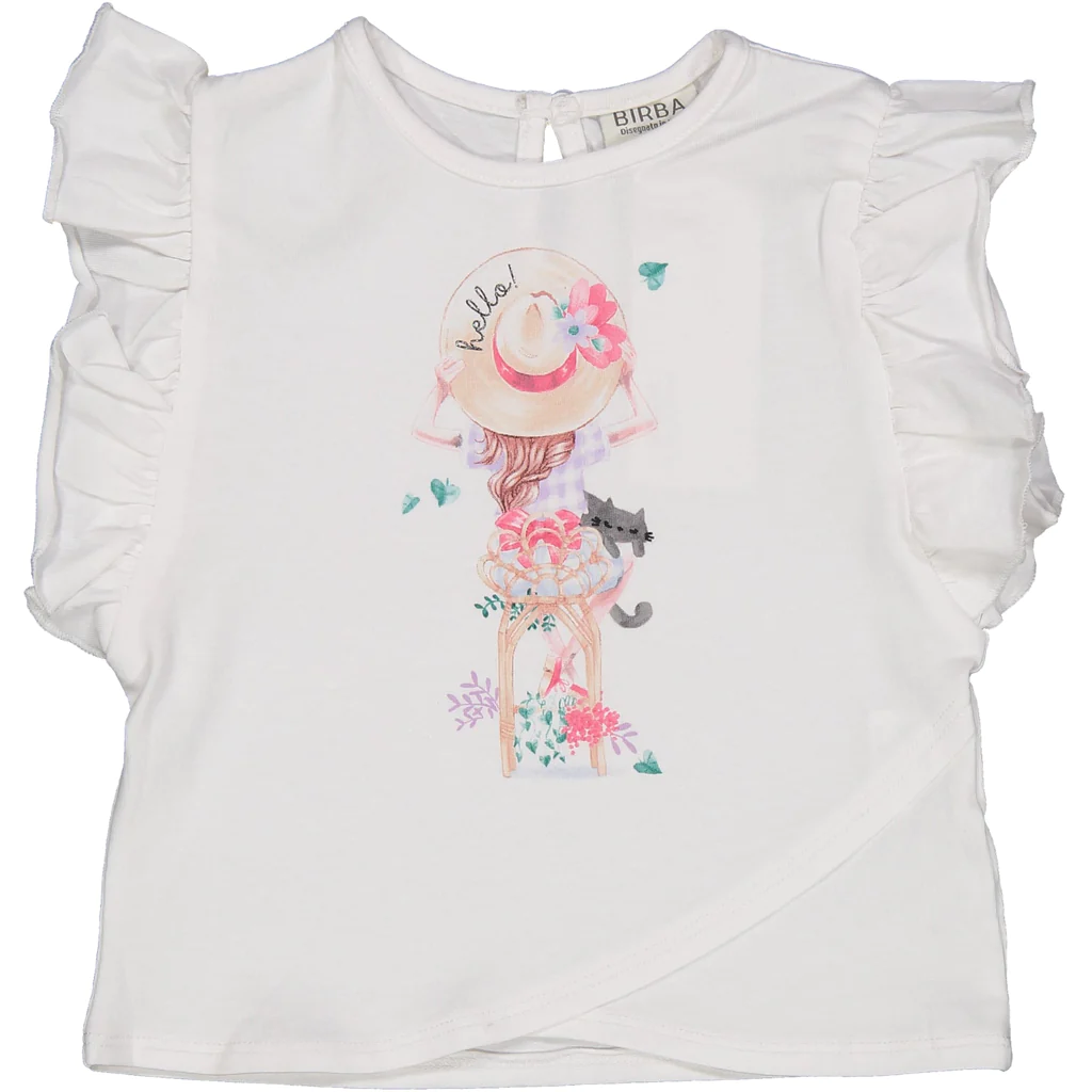T-Shirt  Maglietta Bambina Birba 97% Co 3% Ea - 84079.00