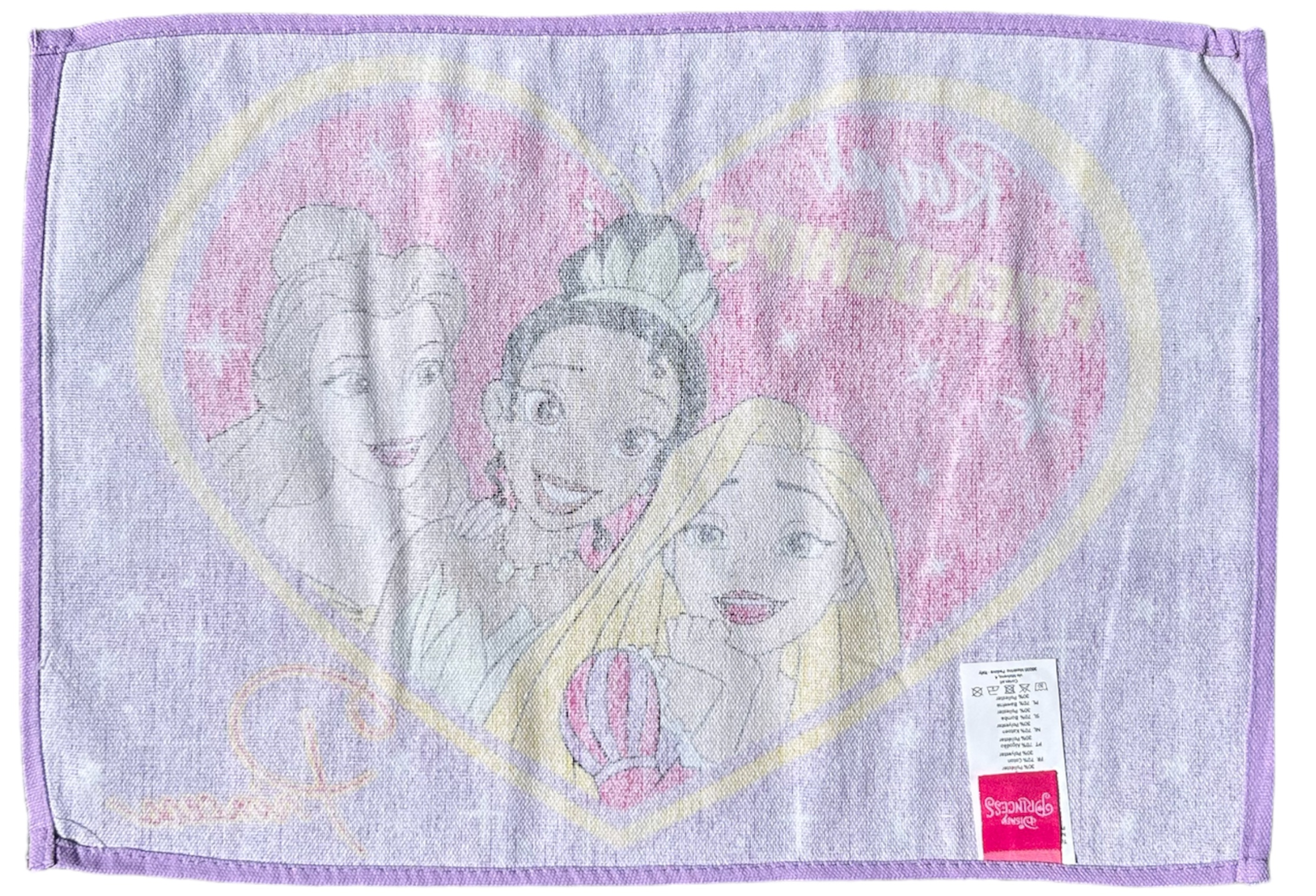 Tovaglietta Principesse DISNEY Misto Cotone Lavabile da Colazione Pranzo CM 45 X 32 - D05162mc