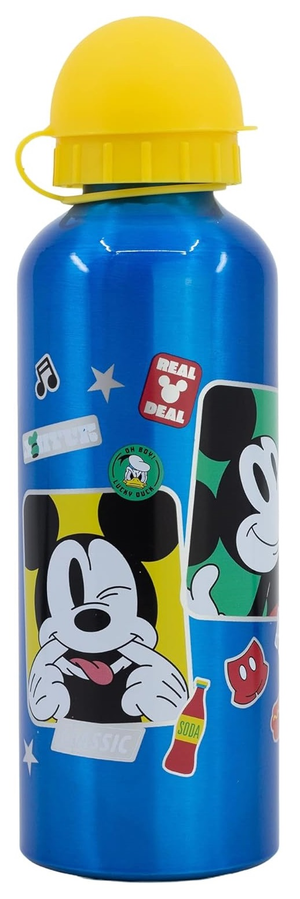 Borraccia in Alluminio Topolino DISNEY con Beccuccio e Coperchio 530 Ml - 74360