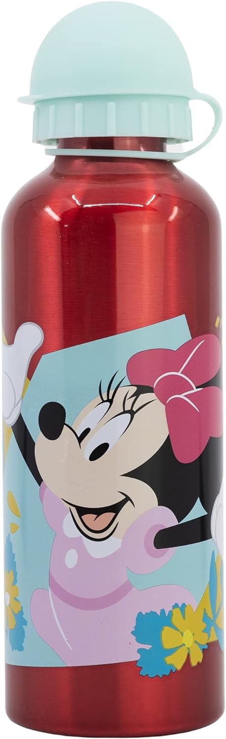 Borraccia in Alluminio Minnie DISNEY con Beccuccio e Coperchio 530 Ml - 74460