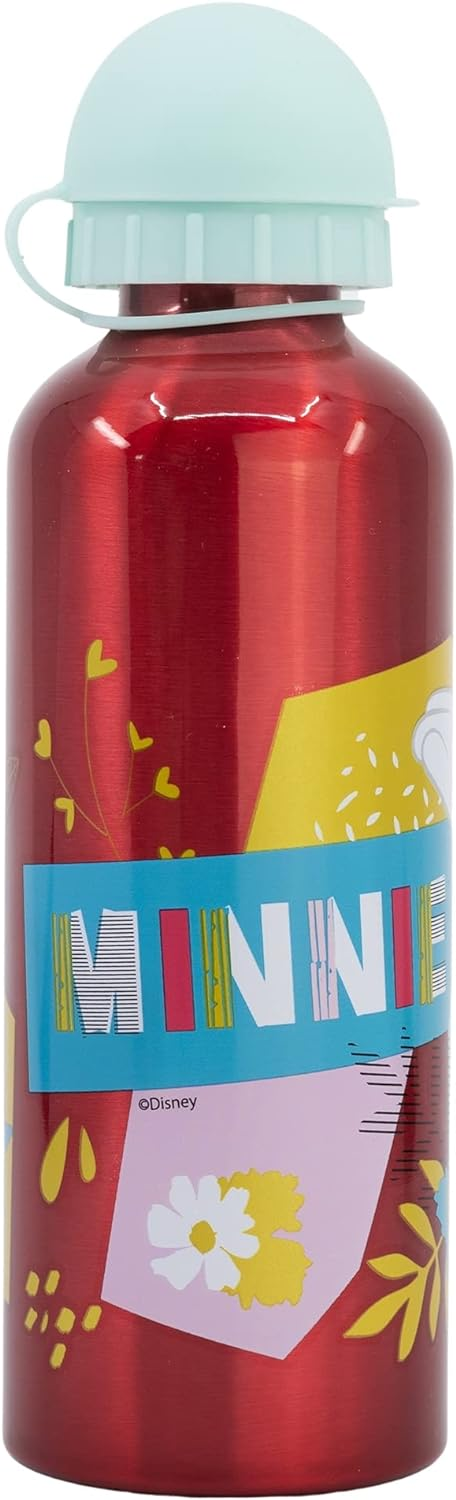 Borraccia in Alluminio Minnie DISNEY con Beccuccio e Coperchio 530 Ml - 74460