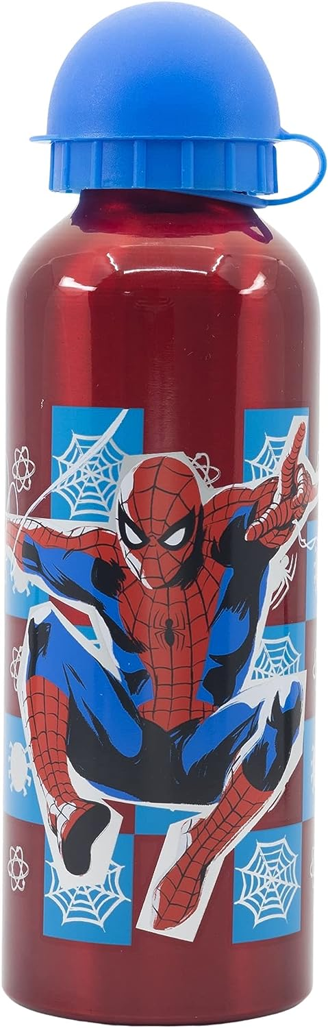Borraccia in Alluminio Spiderman MARVEL con Beccuccio e Coperchio 530 Ml - 74760