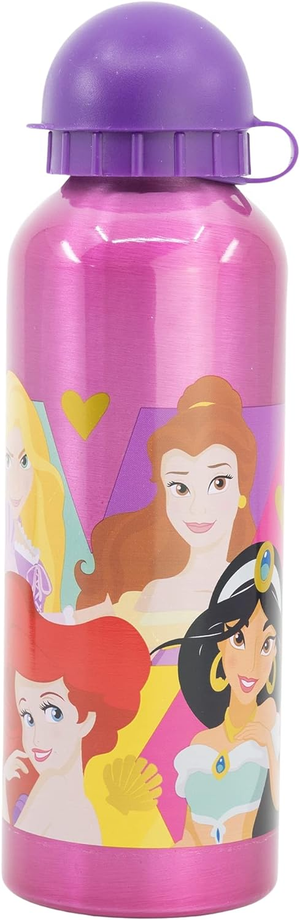 Borraccia in Alluminio Principesse DISNEY con Beccuccio e Coperchio 530 Ml - 51260