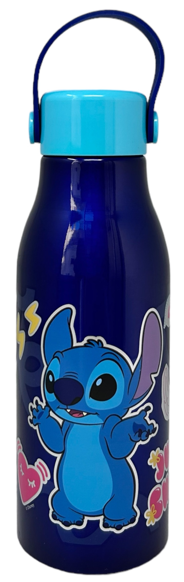 Borraccia in Alluminio Stitch DISNEY Tappo con Manico in Silicone 760 Ml - 75061