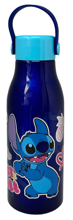 Borraccia in Alluminio Stitch DISNEY Tappo con Manico in Silicone 760 Ml - 75061