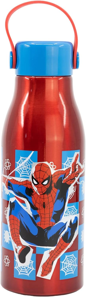 Borraccia in Alluminio Spiderman MARVEL Tappo con Manico in Silicone 760 Ml - 74761