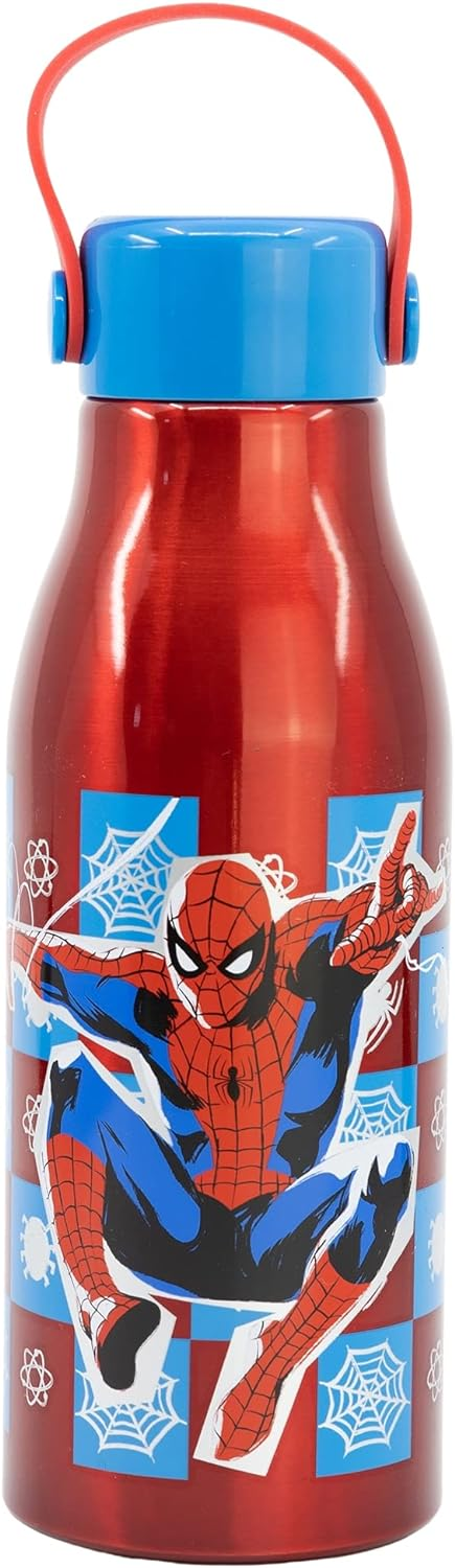 Borraccia in Alluminio Spiderman MARVEL Tappo con Manico in Silicone 760 Ml - 74761