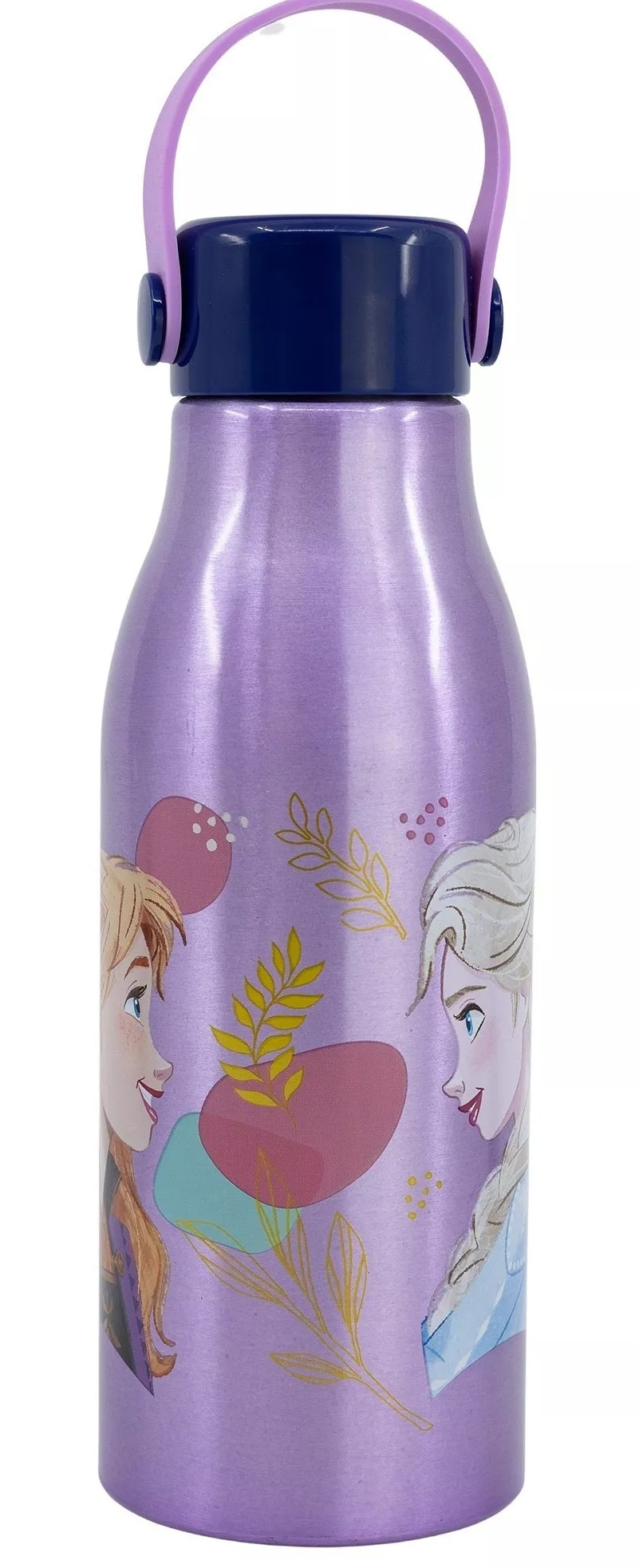 Borraccia in Alluminio Frozen DISNEY Tappo con Manico in Silicone 760 Ml - 74261