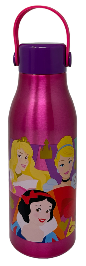 Borraccia in Alluminio Principesse DISNEY Tappo con Manico in Silicone 760 Ml - 51261