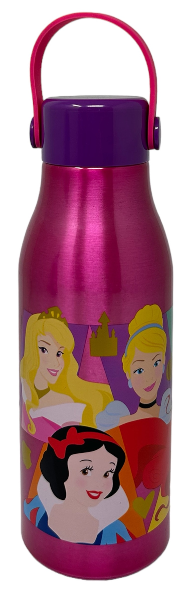 Borraccia in Alluminio Principesse DISNEY Tappo con Manico in Silicone 760 Ml - 51261