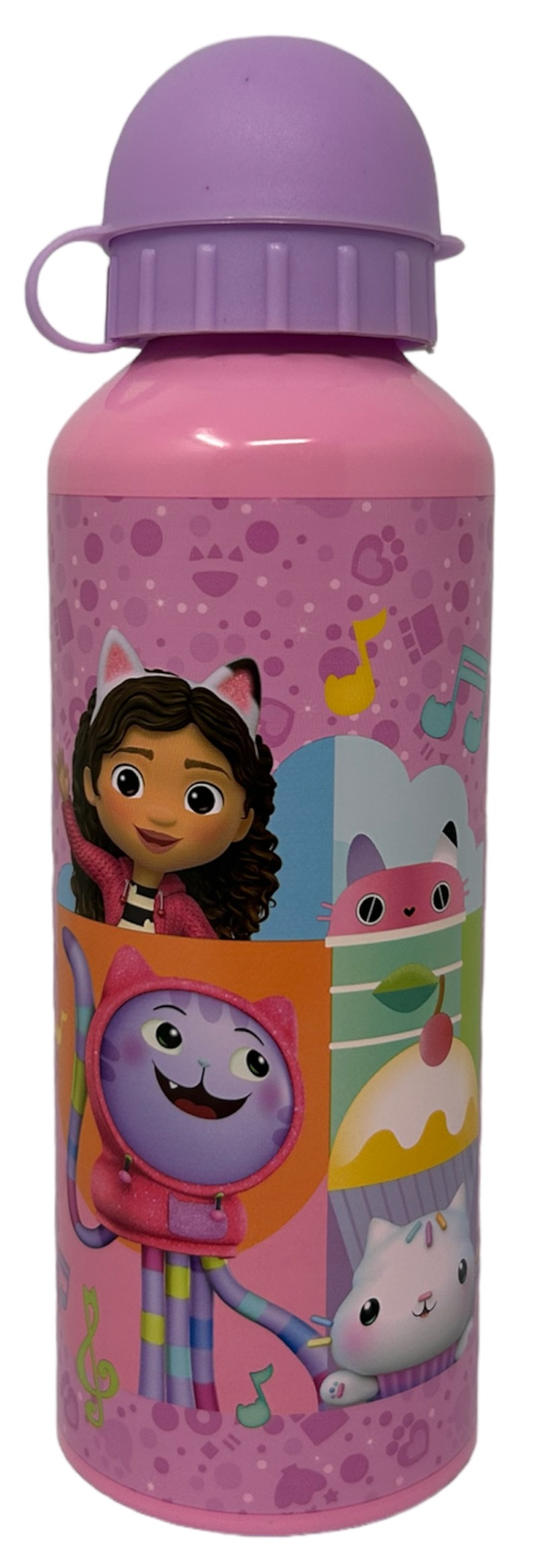 Borraccia in Alluminio Gabby's Dollhouse con Beccuccio e Coperchio 500 Ml - O06399mc/l