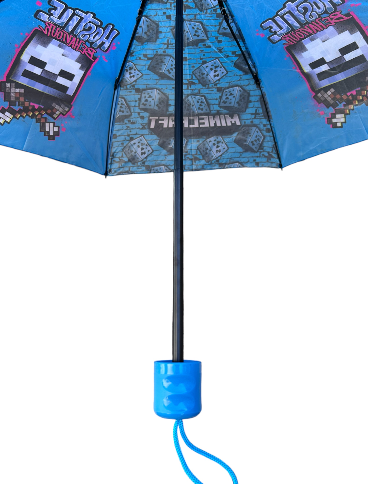 Ombrello Pieghevole Minecraft 8 Raggi Bambino - K07538mc