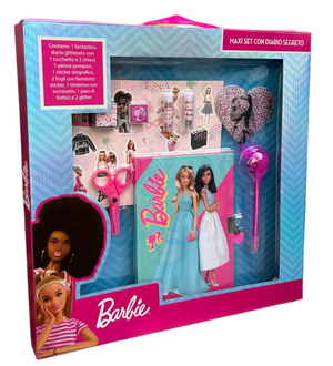 Maxi Set Diario Segreto con Accessori Barbie Mattel in Confezione Regalo - Br0827