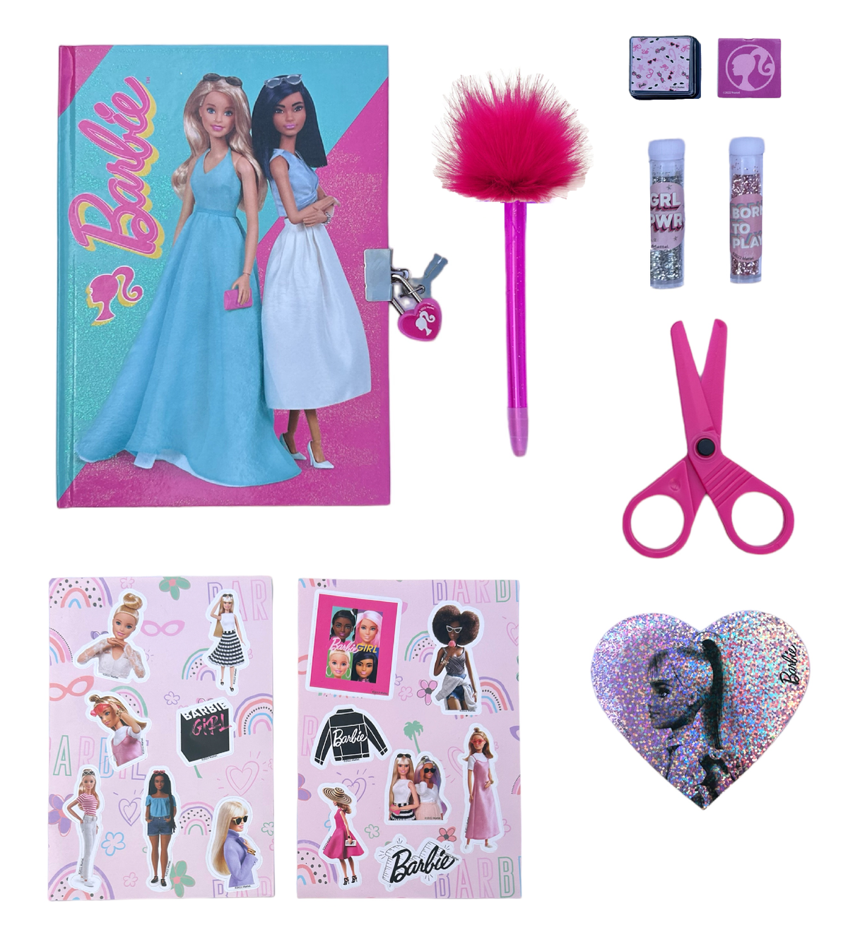 Maxi Set Diario Segreto con Accessori Barbie Mattel in Confezione Regalo - Br0827