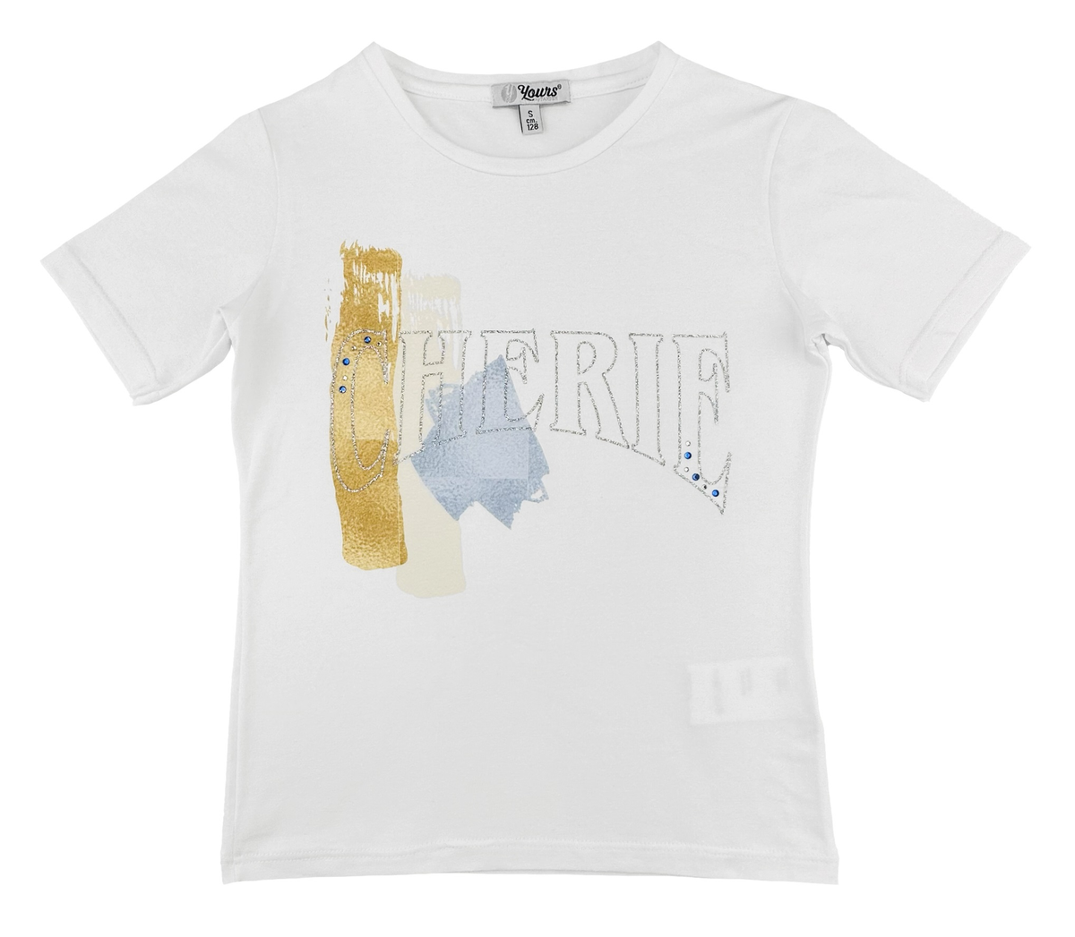 T-Shirt con Stampa Yours Manica Corta Ragazza 8/16 Anni - By565