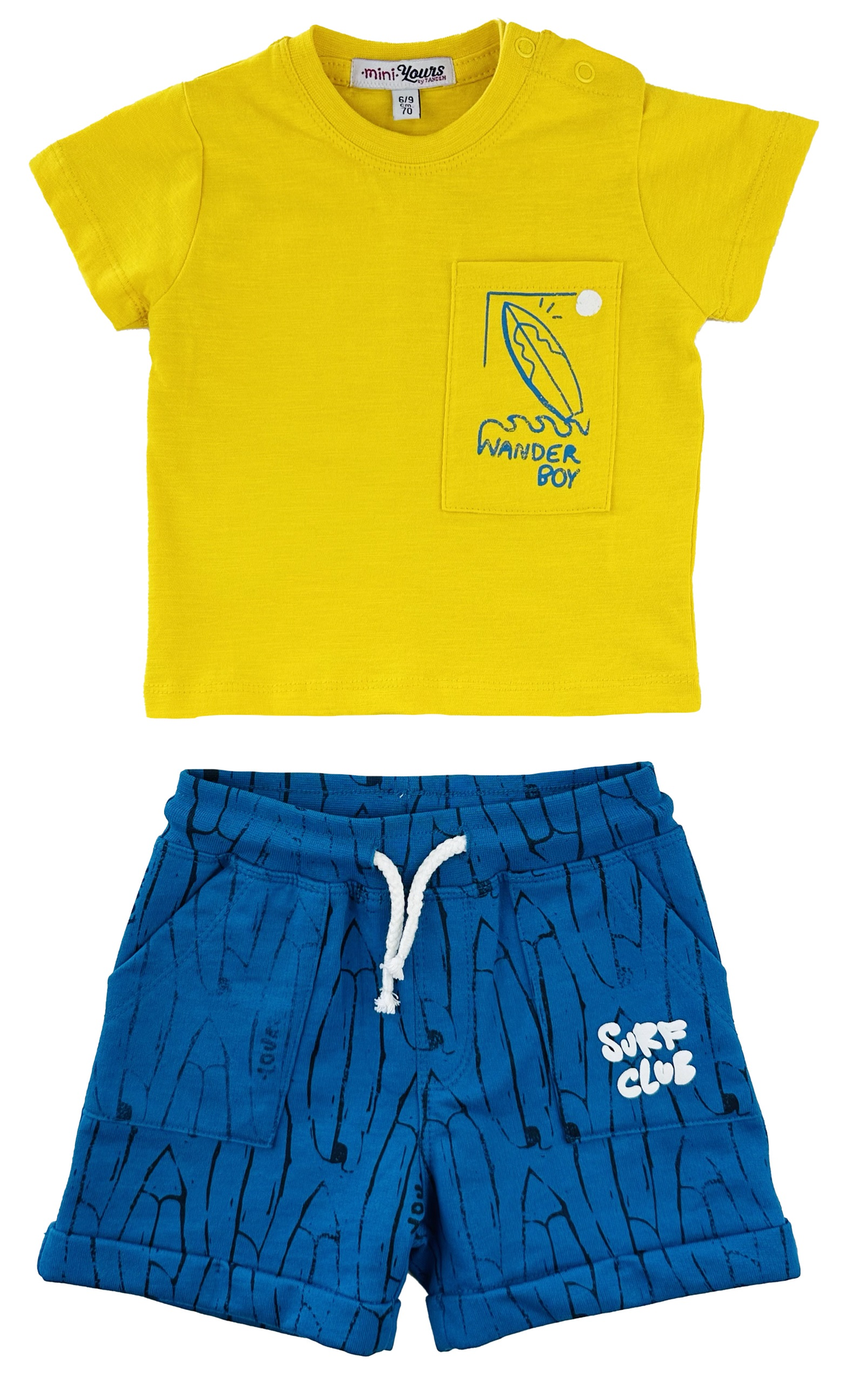 Completo T-Shirt e Short Yours Bambino 100% Cotone - By271