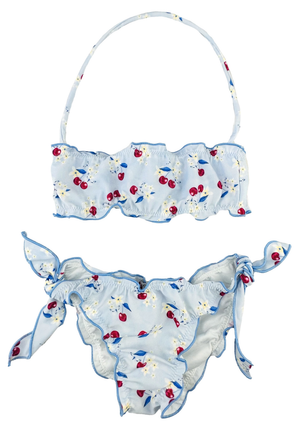 Costume Mare Bikini con Ciliege Yours 2 Pezzi Bambina - Bk154
