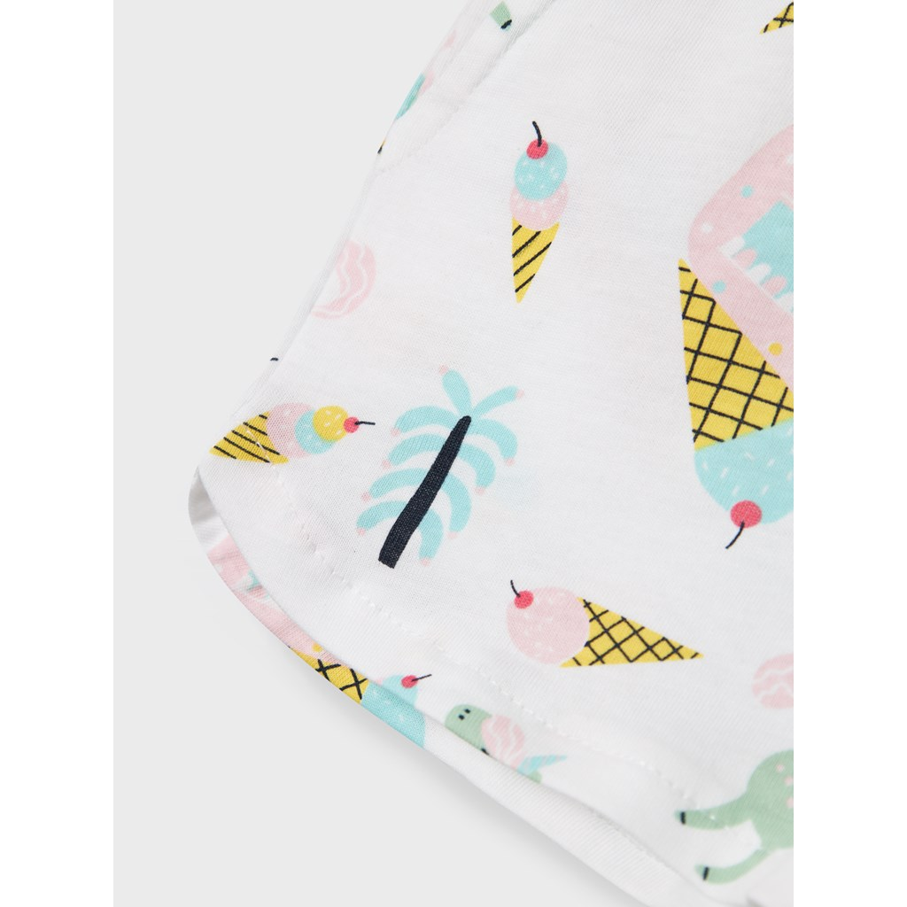 Completo T-Shirt e Pantaloncini Short Bambina 100% Co - 13228173azzurro
