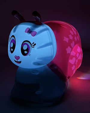 Lampada con Proiettore e Suoni Lumaca Luce da Notte per Bambini a Batteria - 97476