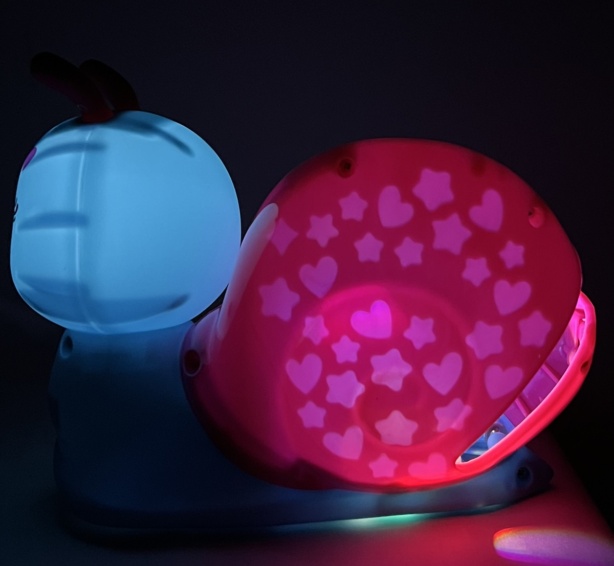 Lampada con Proiettore e Suoni Lumaca Luce da Notte per Bambini a Batteria - 97476