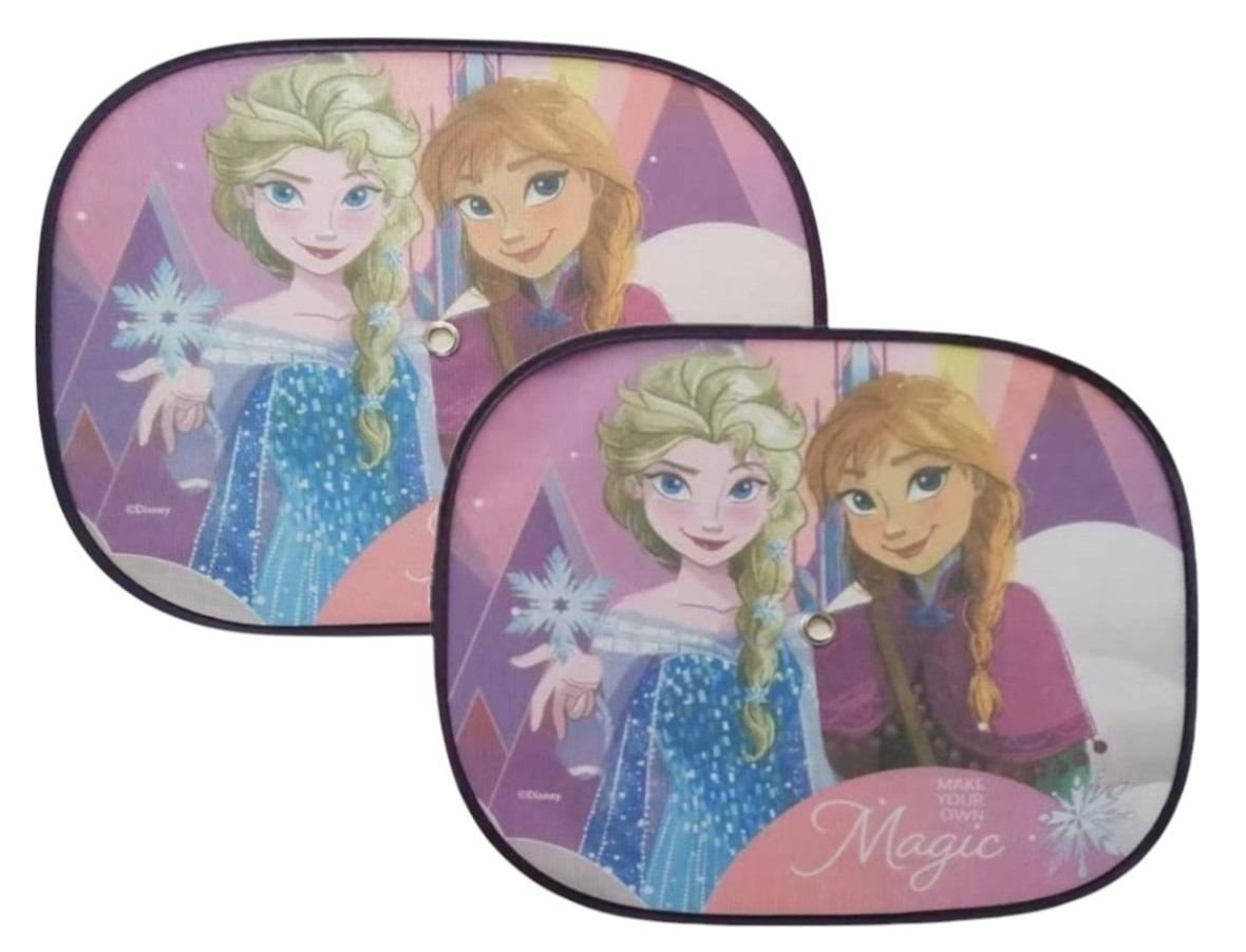 Tendine Parasole Laterali Frozen DISNEY Coppia di Tendine per Auto 44 X 35 CM Protezione Raggi Uv - 31602