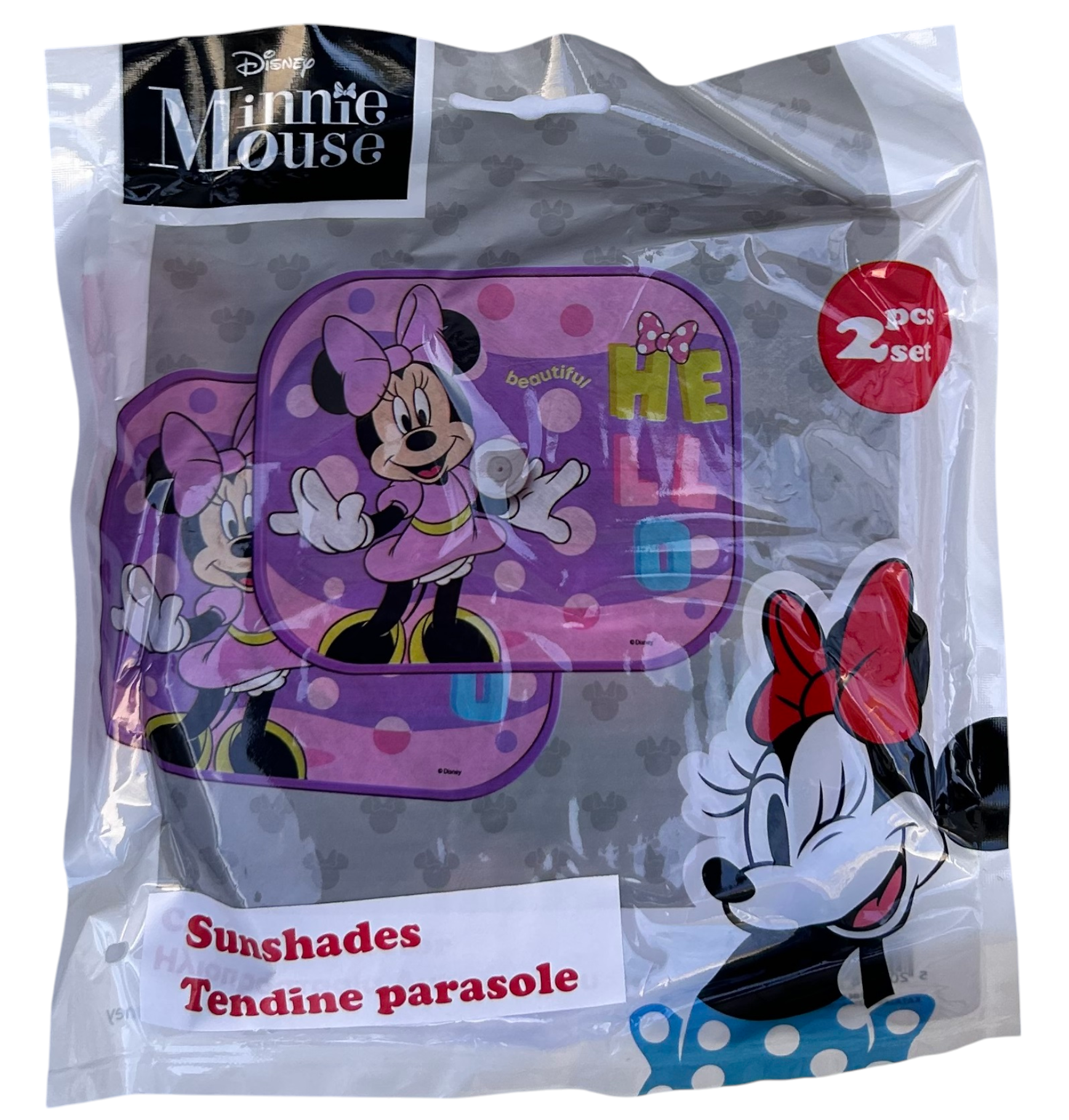 Tendine Parasole Laterali Minnie DISNEY Coppia di Tendine per Auto 44 X 35 CM Protezione Raggi Uv - 31611