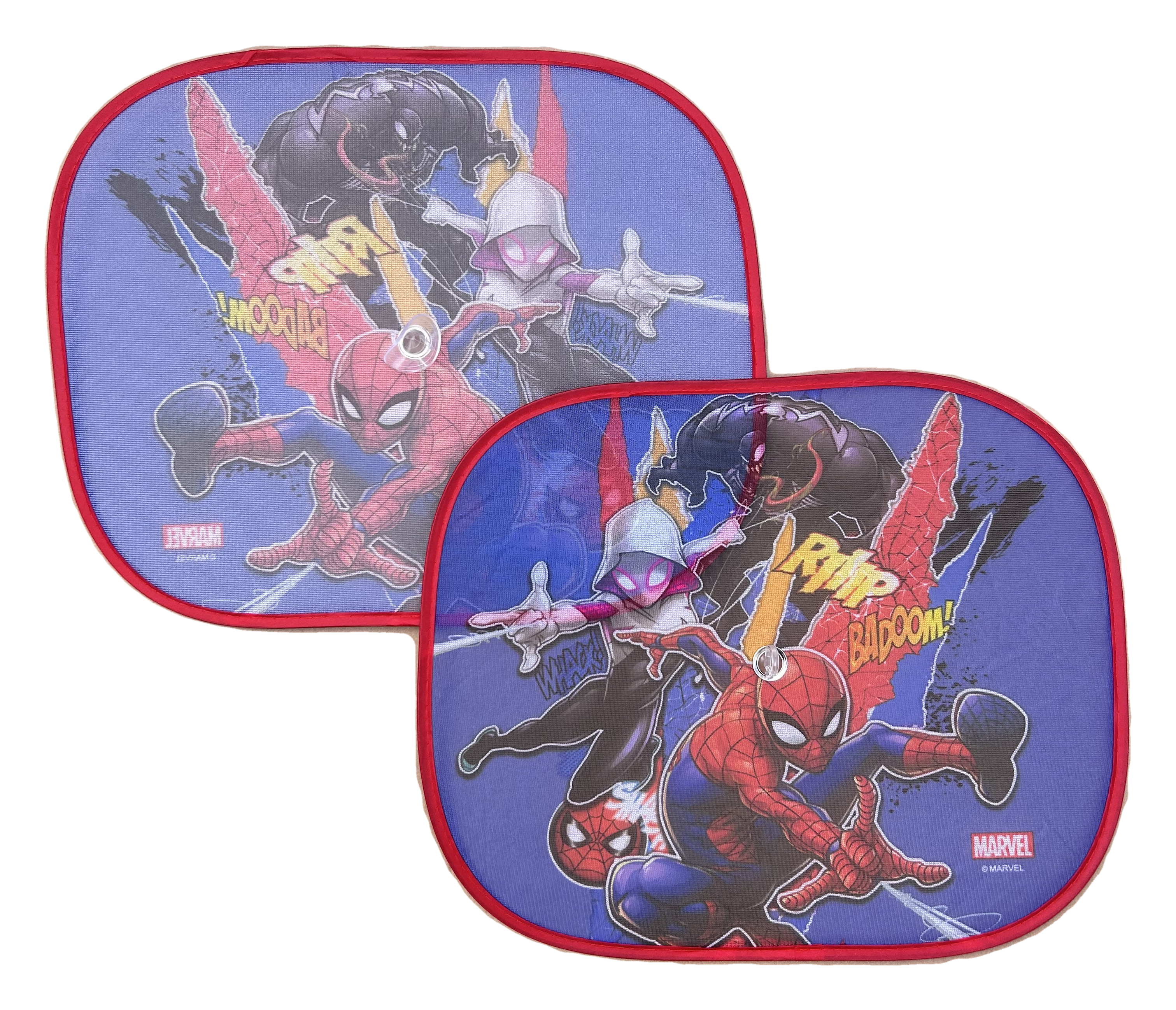 Tendine Parasole Laterali Spiderman MARVEL Coppia di Tendine per Auto 44 X 35 CM Protezione Raggi Uv - 35779