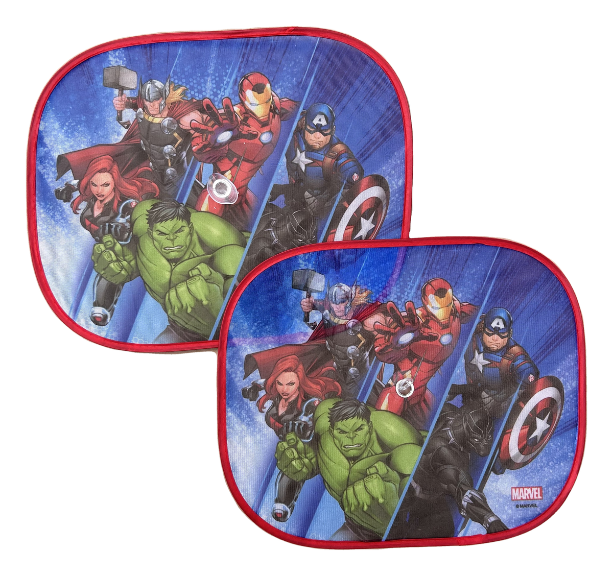 Tendine Parasole Laterali Avengers MARVEL Coppia di Tendine per Auto 44 X 35 CM Protezione Raggi Uv - 35780