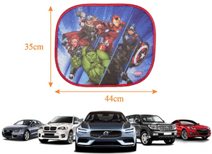 Tendine Parasole Laterali Avengers MARVEL Coppia di Tendine per Auto 44 X 35 CM Protezione Raggi Uv - 35780