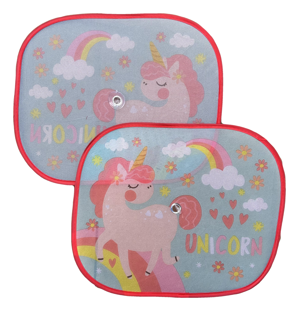 Tendine Parasole Laterali Unicorno Coppia di Tendine per Auto 44 X 35 CM Protezione Raggi Uv - 35781