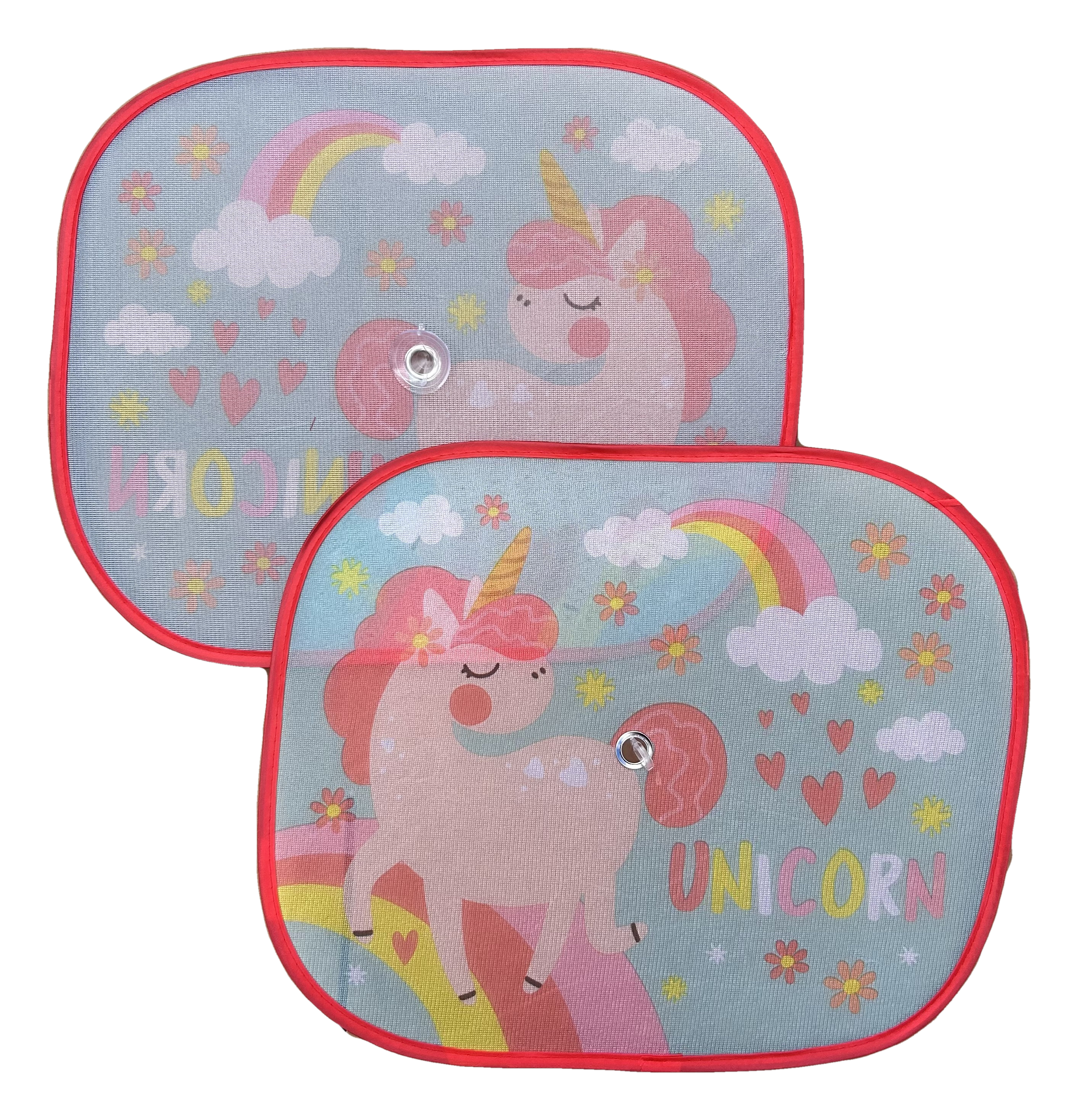 Tendine Parasole Laterali Unicorno Coppia di Tendine per Auto 44 X 35 CM Protezione Raggi Uv - 35781