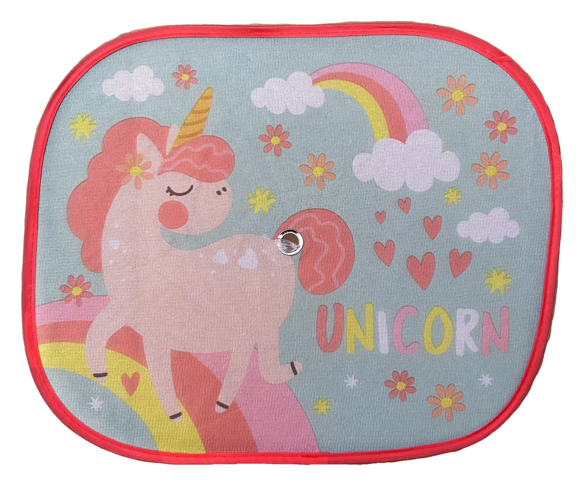 Tendine Parasole Laterali Unicorno Coppia di Tendine per Auto 44 X 35 CM Protezione Raggi Uv - 35781