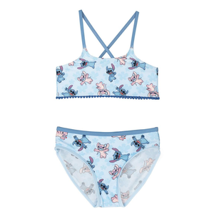 Costume Mare Stitch e Angel DISNEY 2 Pezzi Bikini Bambina - 2091