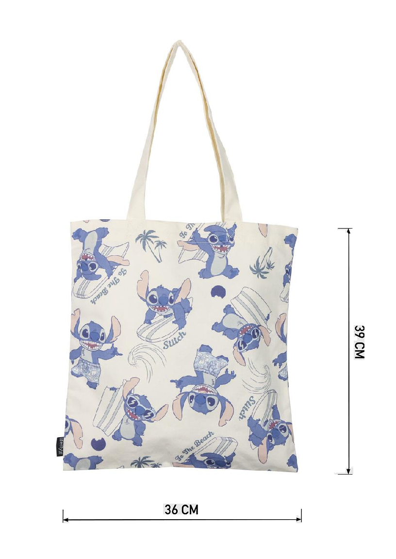 Borsa in Tela Riutilizzabile Stitch DISNEY Borsa Shopper Multifunzione - 4965