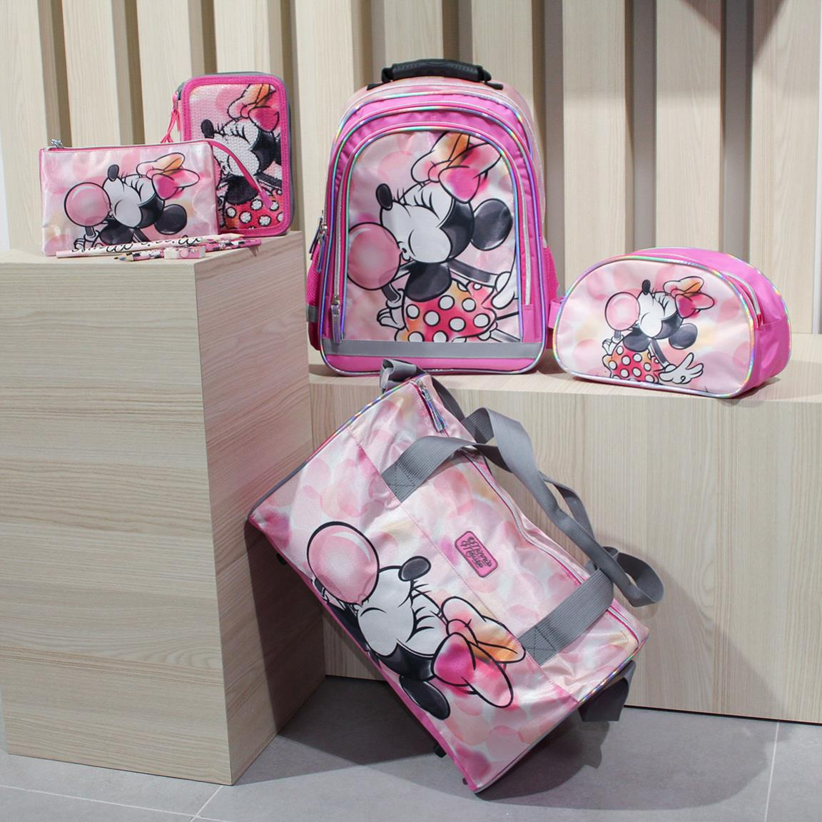 Astuccio Scuola Minnie Mouse DISNEY Multiscomparto 3 Zip Portacolori Giotto - 3062