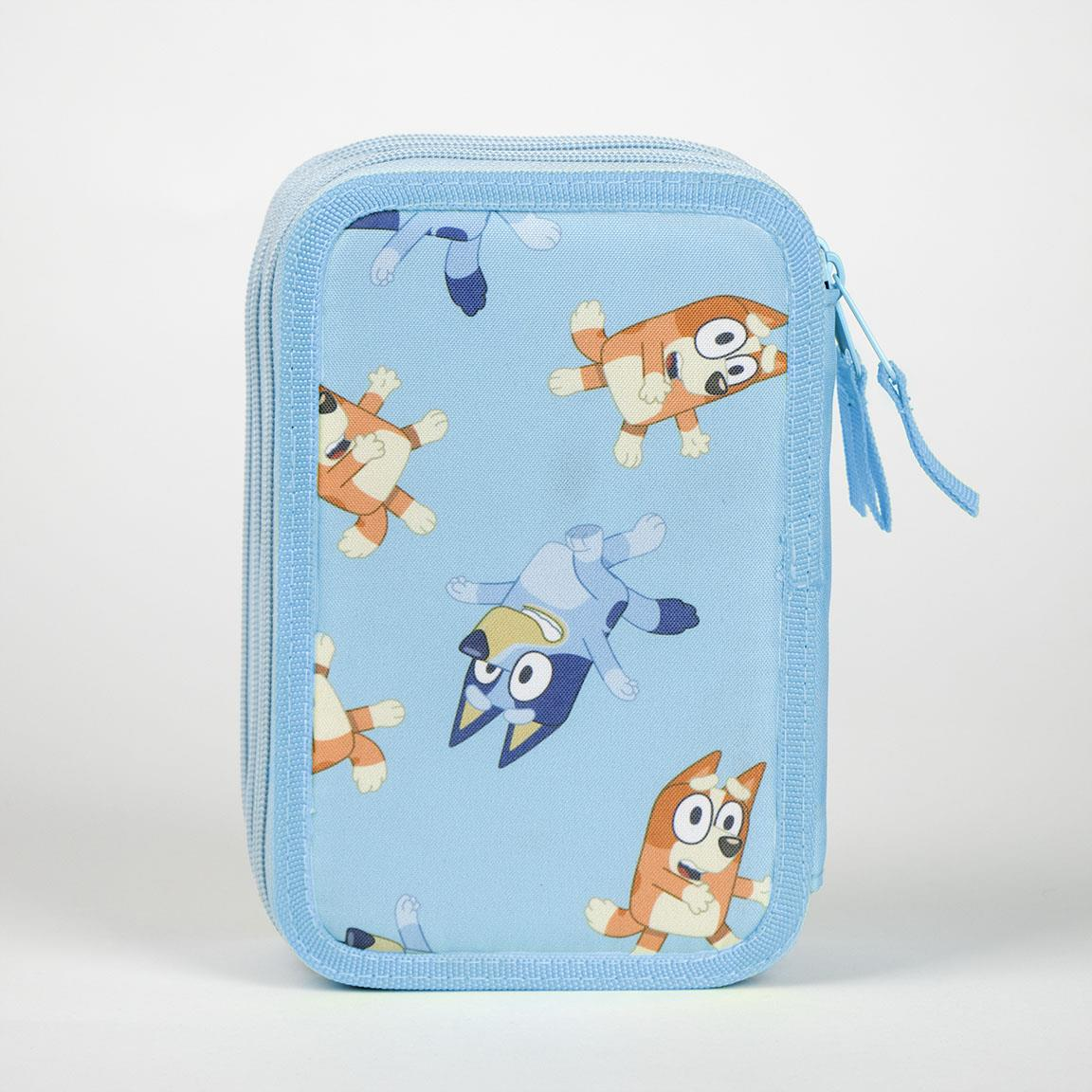Astuccio Scuola Bluey Multiscomparto 3 Zip Portacolori Giotto - 0945